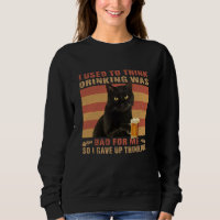 Chat Je Pensais Que Boire Était Mauvais Chat Noir