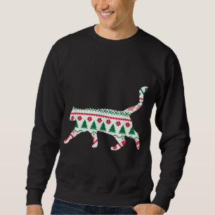 Sweatshirt Chat mignon Doux de Noël moche Meow Noël