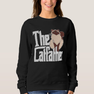 Sweatshirt Chat Papa Le Catfather Siamese Chat Père Kitty Pap
