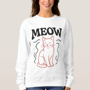 Sweatshirt chat rouge