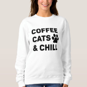 Sweatshirt Chats Café & Détente