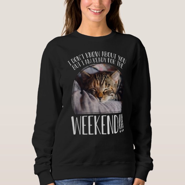 Sweatshirt Chats Dit Lazy Dit Grumpy 25 (Devant)