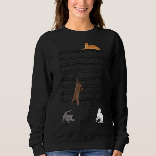 Sweatshirt Chats Musicaux Chat Et Musique Chat