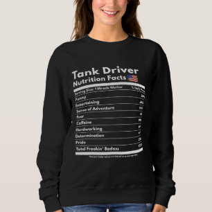 Sweatshirt Chauffeur de réservoir Nutrition Fiches Tonnière r