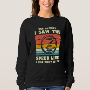 Sweatshirt Chauffeur d'Humour Mécanique de police de voiture 