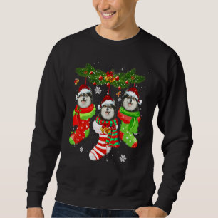 Sweatshirt Chaussettes de Noël en Laponie finlandaise Arbre L
