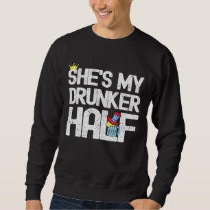 Sweatshirt Chaussure Mon ivrogne Half Beer Alcohol 4 juillet