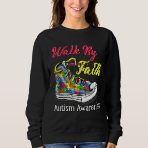 Sweatshirt Chaussures Sensibilisation sur l'autisme de marche