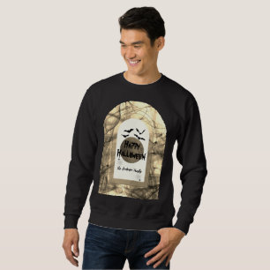 Sweatshirt Chauves-souris Éffrayantes noires et blanches qui