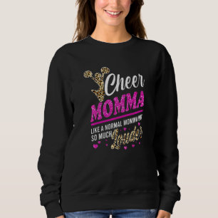 Sweatshirt Cheer Momma Plus Grand Empreinte de léopard Ventil