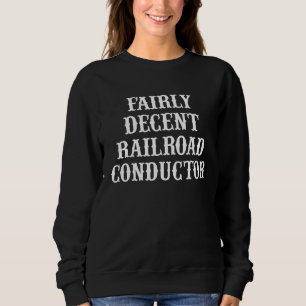 Sweatshirt Chef de train Description de poste humoristique po