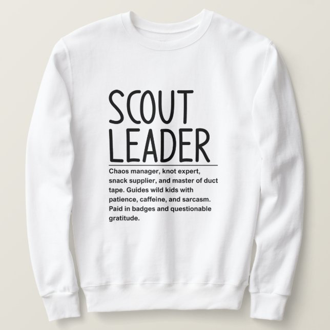 Sweatshirt Chef scout (Design devant)