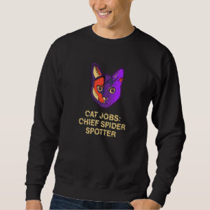 Sweatshirt Chef Spider Spotter Chat Humour Kitten Chat Maman