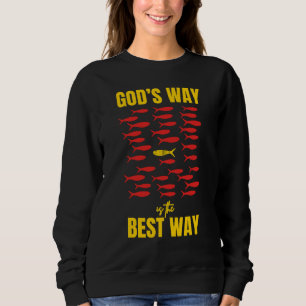 Sweatshirt CHEMIN DE Christian DIEU MEILLEUR MOYEN Sardines