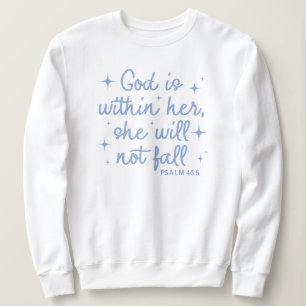 Sweatshirt Chemise à manches longues avec citation biblique p