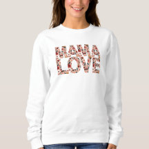 Chemise à manches longues Typography Mama Love Cer