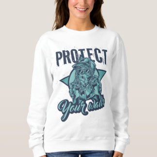 Sweatshirt Chemise d'art de mur de graffiti | Peinture en aér