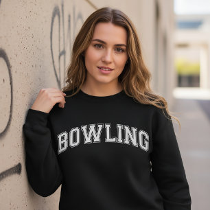 Sweatshirt Chemise de bowling à l'américaine de style univers