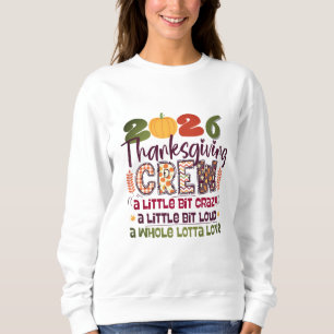 Sweatshirt Chemise de l'équipe de Thanksgiving 2026 Famille