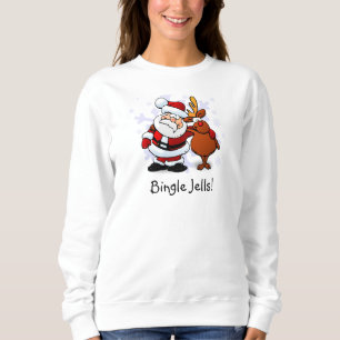 Sweatshirt Chemise de Noël Bingle Jells Santa & Rudolph
