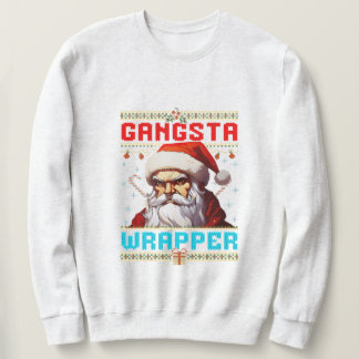 Sweatshirt Chemise de Noël Gangster Wrapper