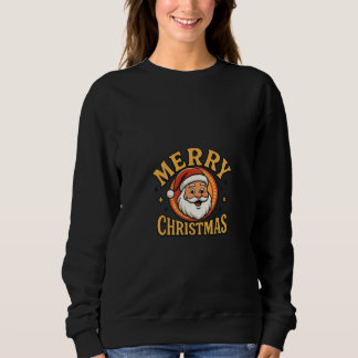 Sweatshirt Chemise de Noël Rétro Santa Noël