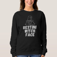Chemise de sudation drôle de visage de sorcière d'