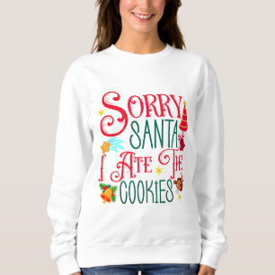 Sweatshirt Chemise de vacances joueuse avec biscuit disant