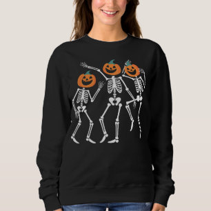 Sweatshirt Chemise d'Halloween squelette, Halloween Citrouill
