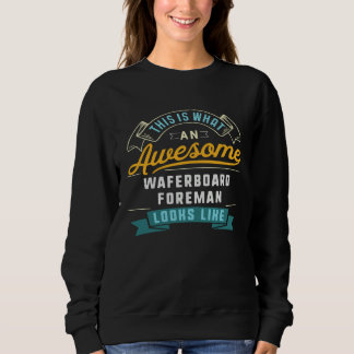 Sweatshirt Chemise drôle de contremaître de panneau de wafer 
