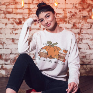 Sweatshirt Chemise fille épice originale, Vibes d'automne