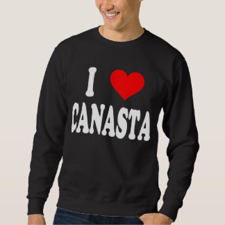 Sweatshirt Chemise "I Love Canasta"