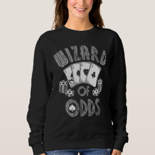 Sweatshirt Chemise Joueur Poker Pour Hommes Funny Retro Vinta