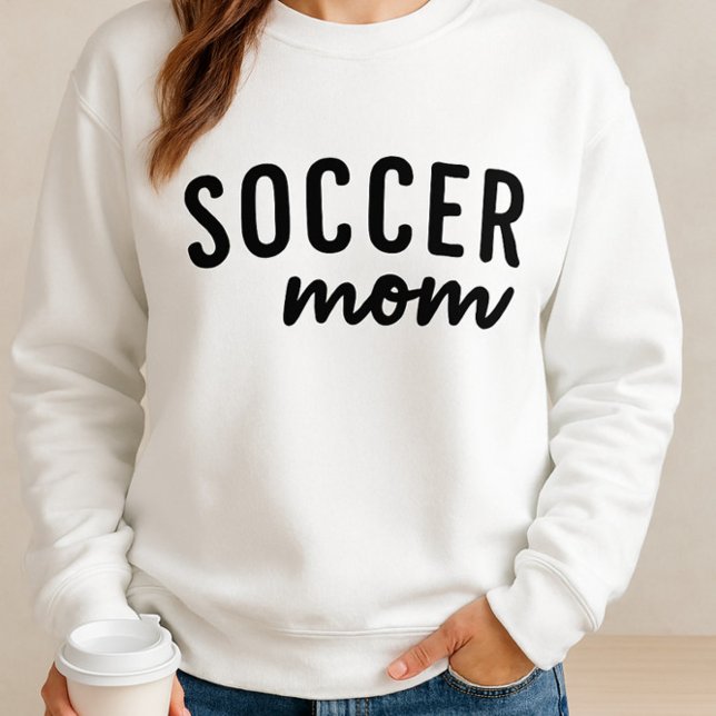 Sweatshirt Chemise Maman Soccer - Conception Simple Script av (Créateur téléchargé)