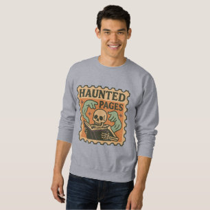 Sweatshirt Chemise Pages Hantées - Académie Gothique Squelett
