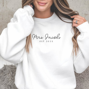 Sweatshirt Chemise personnalisée pour Mme tenue de mariage