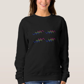Sweatshirt Chemise T-Shirt à motif énergétique en zigzag vibr