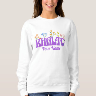 Sweatshirt Chemise Texte Personnalisée Pour Khalto