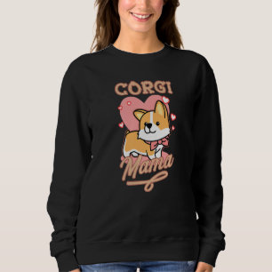 Sweatshirt Chemise Tricolore Corgi Pour Les Femmes Et Chien A