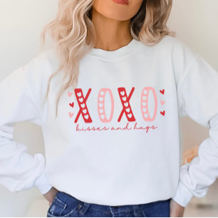 Sweatshirt Chemise XOXO Valentine's Day, T-Shirt Xoxo Cute