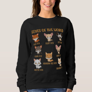 Sweatshirt Chemises des renards du monde drôle renards animau