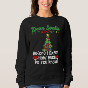 Sweatshirt Cher Père Noël avant que j'explique combien en sav