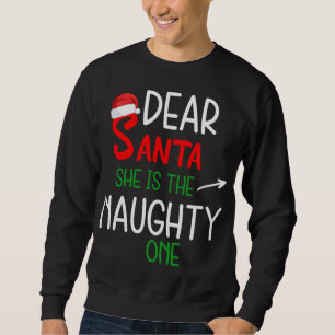 Sweatshirt Cher Père Noël, elle est la coquine qui correspond