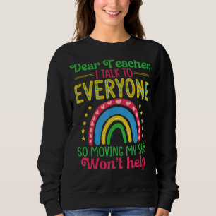 Sweatshirt Cher Professeur, Je Parle À Tout Le Monde Qui Dépl