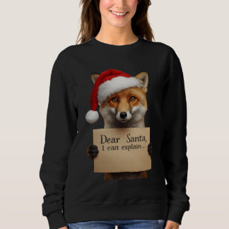 Sweatshirt . Cher T-Shirt Chien Père Noël