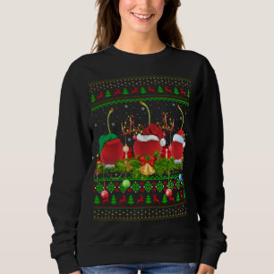 Sweatshirt Chercher Fruit Lover Xmas Père Noël Ugly Cherry Ch