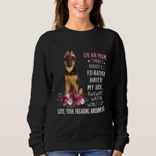 Sweatshirt Chère maman Mama Propriétaire Chien Bonne Fête des
