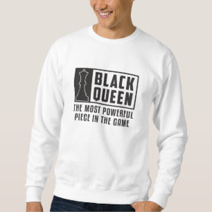 Sweatshirt Chess Chess Board Black Queen Checkmate Board Cade