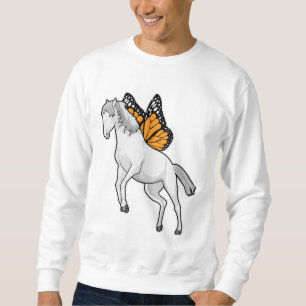 Sweatshirt Cheval avec papillon