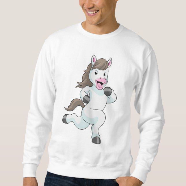 Sweatshirt Cheval comme coureur à la course (Devant)